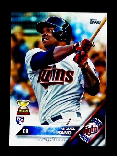 Miguel Sano 2016 Topps Series 1 Rookie Card Gold Cup #78 Twins