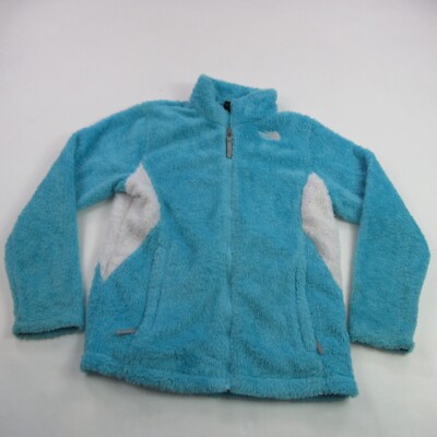 North Face Jacket Girls XL Blue Fleece Casual Pockets Lightweight Outdoors