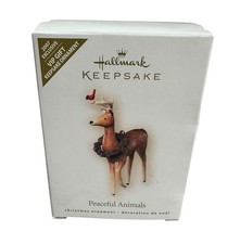 Hallmark Keepsake Ornament Peaceful Animals Reindeer 2007 VIP Christmas Ornament