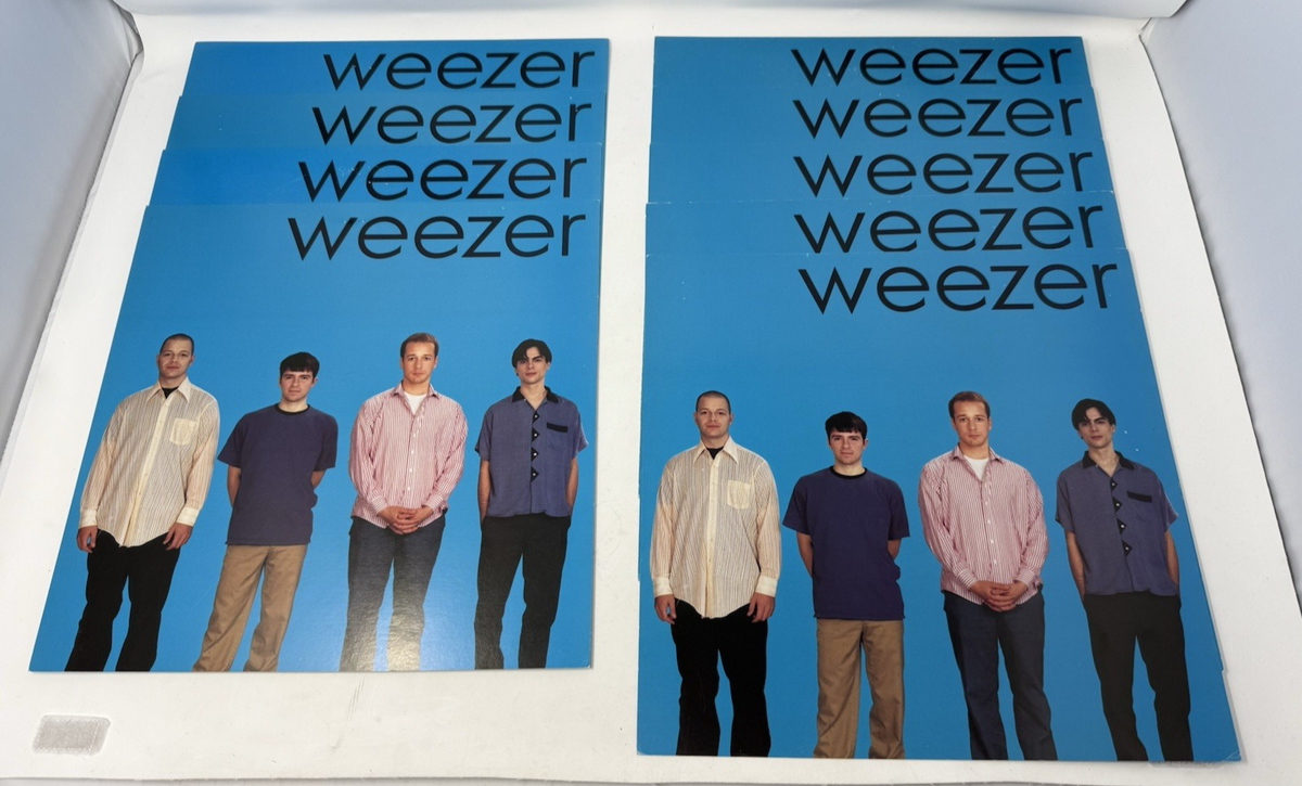 1994 Weezer Blue Album Promo Flat Poster 12x12 Double-Sided Say It