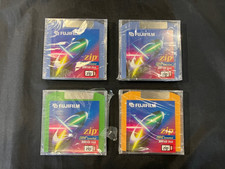Lot OF 4 Fuji Fujifilm Zip 100 MB Disc Mac Formatted factory sealed