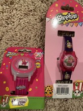 Shopkins 2013 Digital Watch Pink Purple And Flashing Pink Watch New!