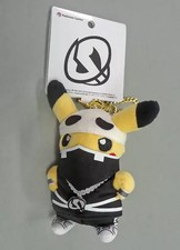 Pokemon Sun & Moon Team Skull Pikachu Mascot Keychain 3.7in Plush Toy
