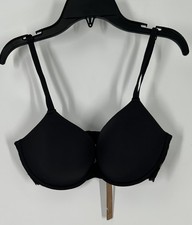 Skims Fits Everybody Lace T Shirt Wing Bra Onyx Underwire Padded Black Size 34D
