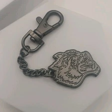 DARC SPORT "WOLF HEAD" KEYCHAIN in matte black