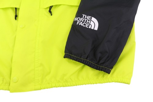 The North Face Mountain Uomo Giacca S Giallo Full Zip Cappuccio Logo Leggero - Foto 14 di 16