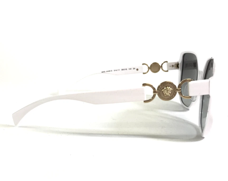 Gafas de sol Versace MOD.4449-D 314/11 blancas marcos mariposa lentes degradadas grises Foto 4 de 4