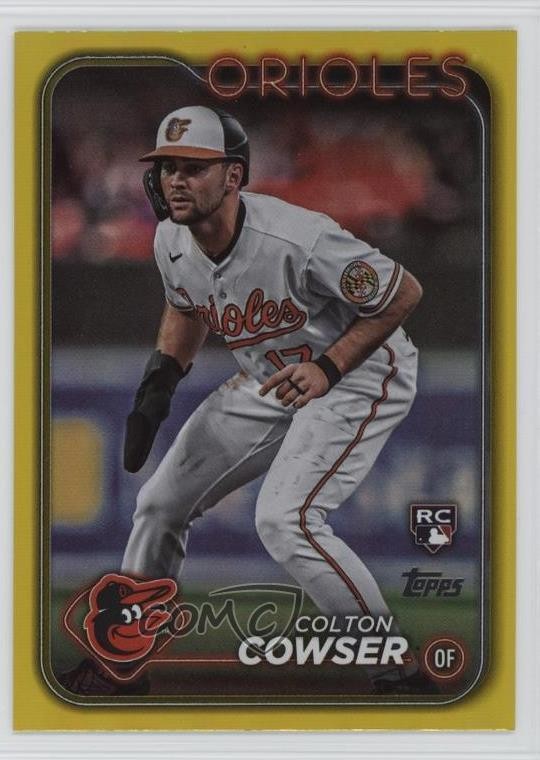 2024 Topps Series 1 Yellow Foil Colton Cowser #257 1k9t