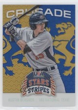 2015 Panini Stars and Stripes Crusade Blue Austin Bergner #8 0w8