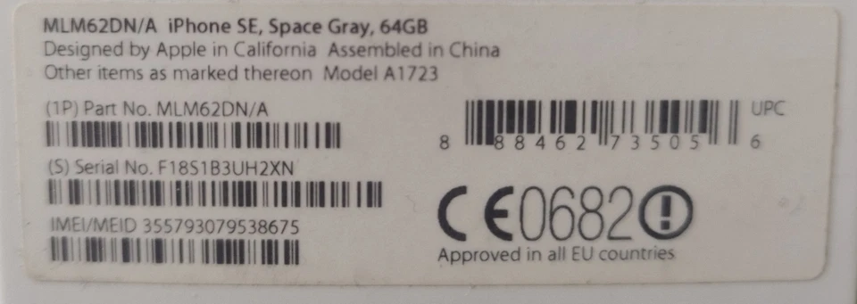 Apple iPhone SE A1723  in OVP - Bild 2 von 3