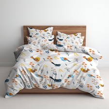 100 Egyptian Cotton Printed Duvet Cover Set High Thread Count Oversized King...