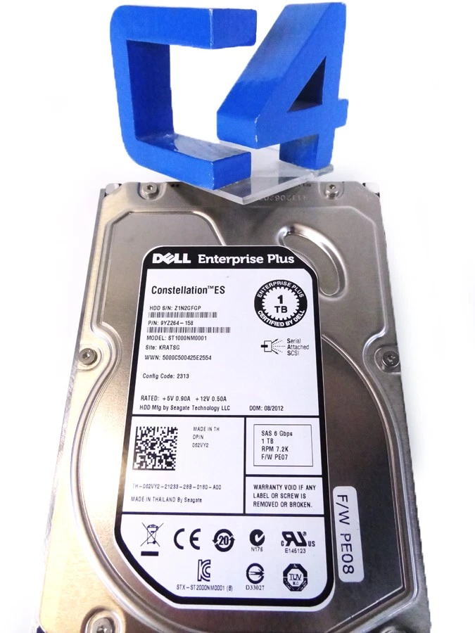 DELL 62VY2 EQUALLOGIC 1TB NL SAS 9YZ264-158 ST1000NM0001 - Image 2 of 2