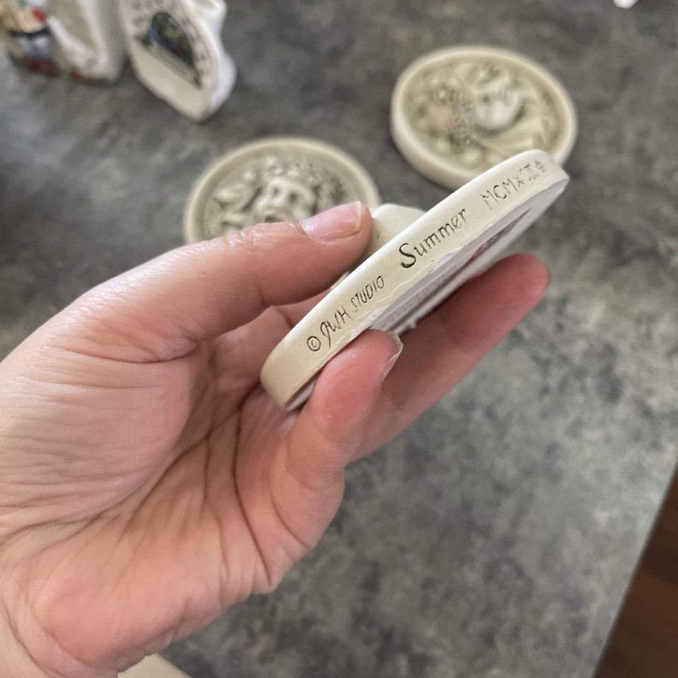 JW H Studio Four Seasons Wall Plaques Spring Summer Fall Winter ...