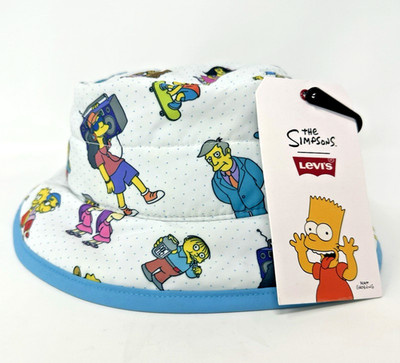 Levi's Levis x Simpsons Hat Bucket Cap Sz Medium M The Simpsons NWT