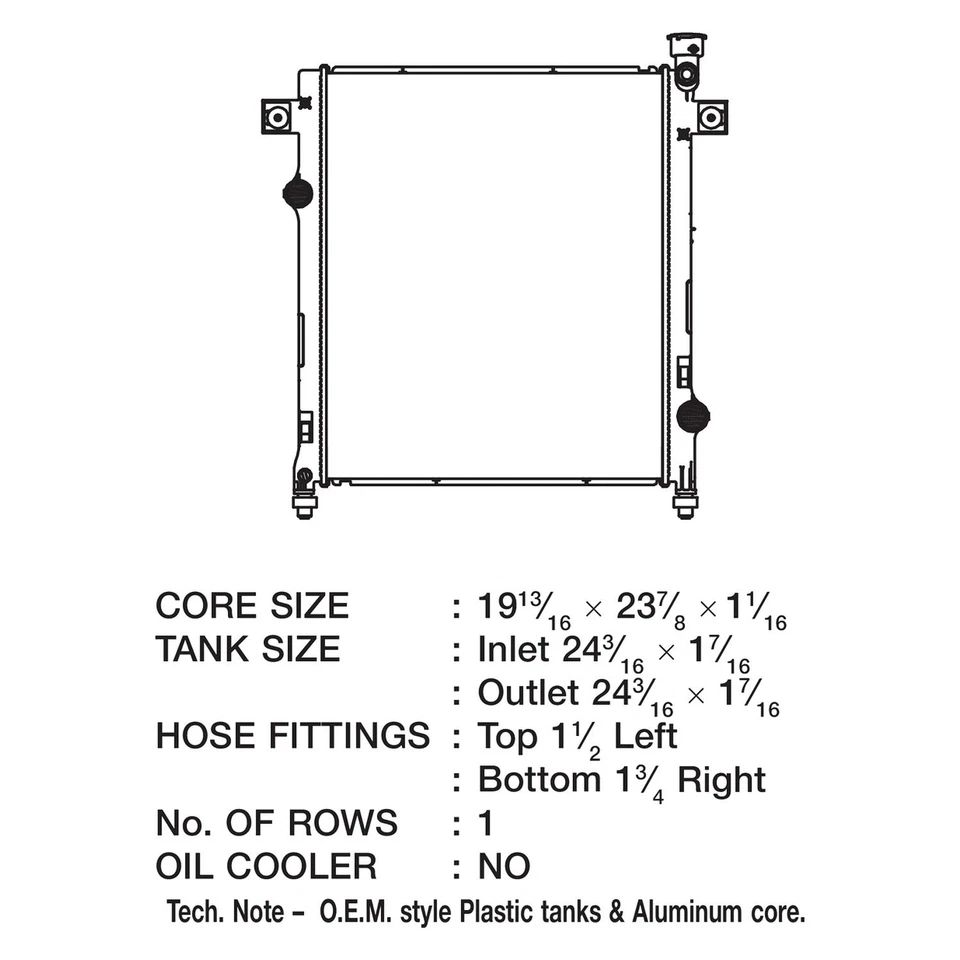 For Dodge Nitro 2007-2012 CSF Engine Coolant Radiator Foto 2 de 2