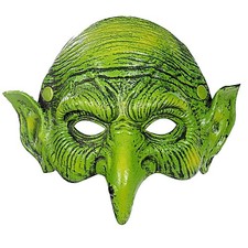 Old Witch Masquerade Foam Goblin Half Face Eagle Nose Sorceress Mask For Cosp... Old Witch Masquerade Foam Goblin Half Face Eagle Nose Sorceress Mask For Cosp...