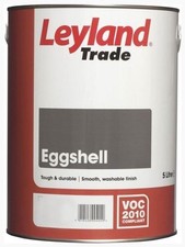 Image of Leyland Trade Eggshell Wood & Metal Paint Tough & Durable 5L Brilliant White