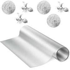 Aluminum Metal Crafts DIY Foil Roll 12 Inch x 40 ft 0.05 mm Thick for Art Pro...