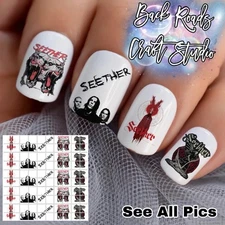 Seether Music Band Waterslide Finger Nail Decals Instructions set of 50 Bonus