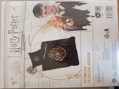 Bettwäsche Harry Potter 135 x 200cm - schwarz - 100% Baumwolle