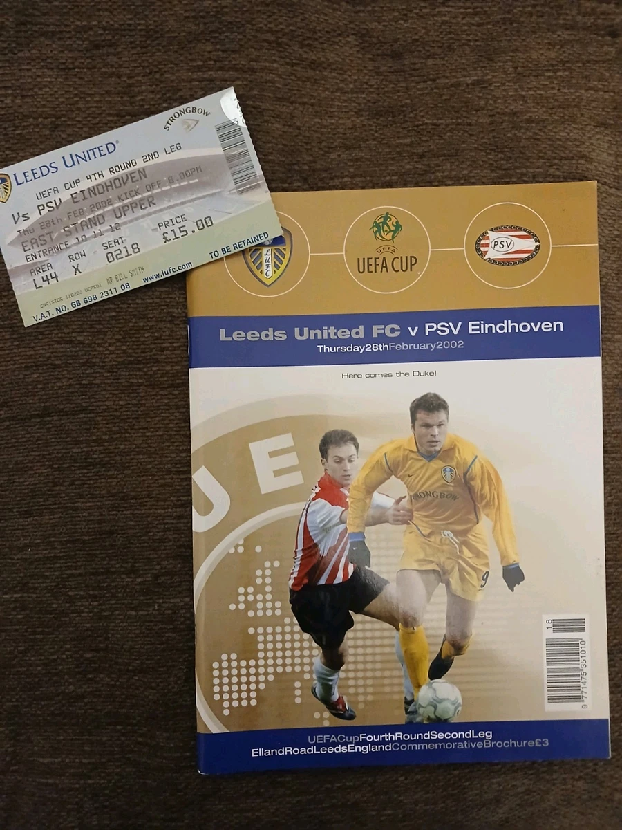Ticket De Match LEEDS UNITED - TROYES - Coupe UEFA 2002 - Excellent état