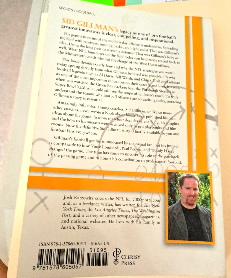 Sid Gillman : Father of the Passing Game, Paperback book by Josh Katzowitz - Image 2 of 3