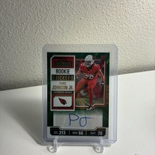 2023 Panini Contenders Rookie Ticket Green Laser Auto Paris Johnson Jr #151