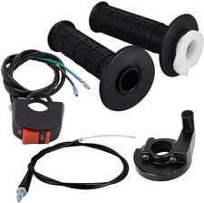 7/8" 22Mm Twist Throttle Accelerator Handle Grips and Cable 51" Set with ON/OFF