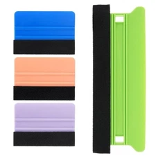 4Pcs Felt Squeegee Tools for Smooth Application of Car Wraps Window Films Decals