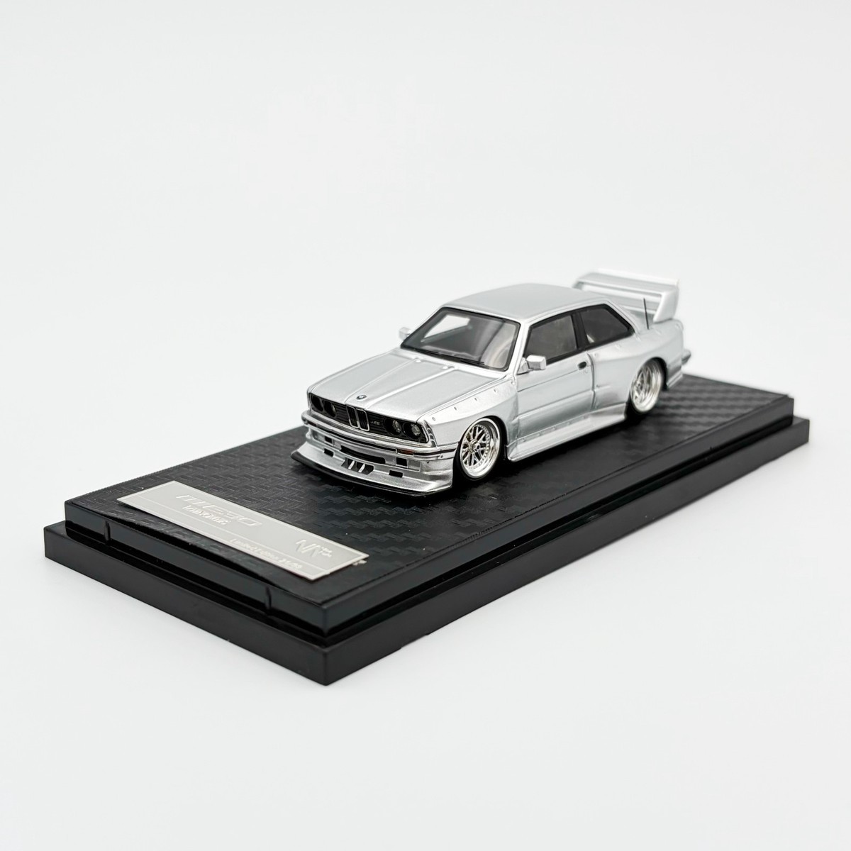 Nice Auto 1:64 BMW M3 E30 Coupe Pandem Widebody Silver - Resin Car