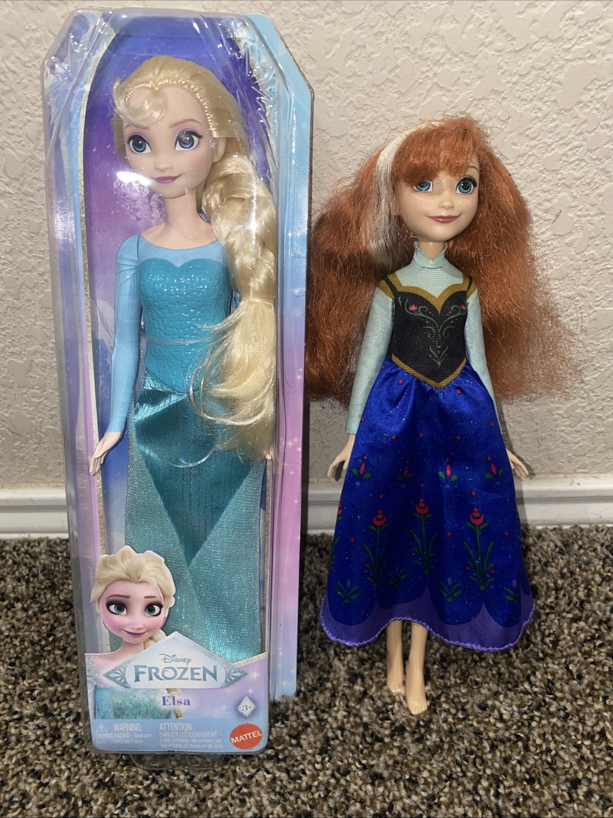 Brand New Disney Frozen Elsa - Barbie Doll and Anna Doll