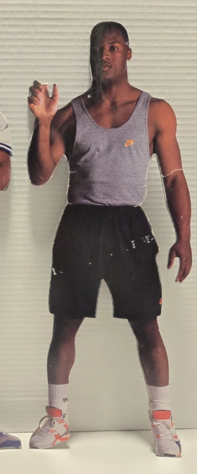 (2) Картонные вырезы Bo Jackson (19 дюймов) двусторонние витрина магазина Nike Bo Knows - Изображение 3 из 4