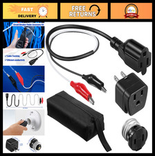 Circuit Breaker Finder Adapter Kit - Tester with Clips, Light Socket Outlet Ad