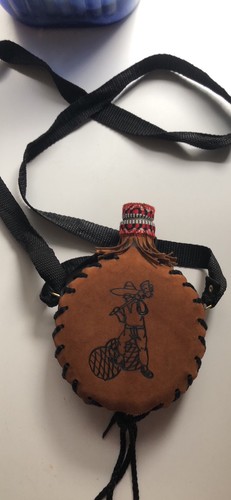 Spanish leather bota bag (or wineskin)