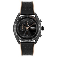 Boss Herren Armbanduhr Chrono 1514022 Silikonband, 10 Atm, 44Mm