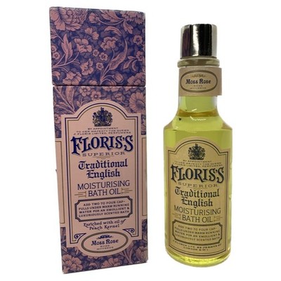FLORIS'S - Traditionelle English Moos Rose Öl Ab Bad 100 ML Vintage