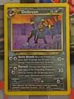 🌙 Umbreon Neo Discovery 2001 WOTC Rare Non Holo Crease 🔥 Eeveelution