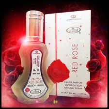 Red Rose Eau De Parfum Natural Spray Crown Perfumes AL Rehab 35ml 1.15 FL OZ