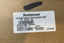 Scotsman Water Pump- Part  12-2919-22. New In Box