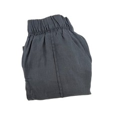 Zara Kids Linen Wide Leg Pants Elastic Waist Drawstring Size 8 Blue