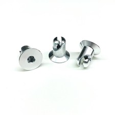 Quarter Turn Hex Head DZUS Button Fasteners - 500 Flat 10pk