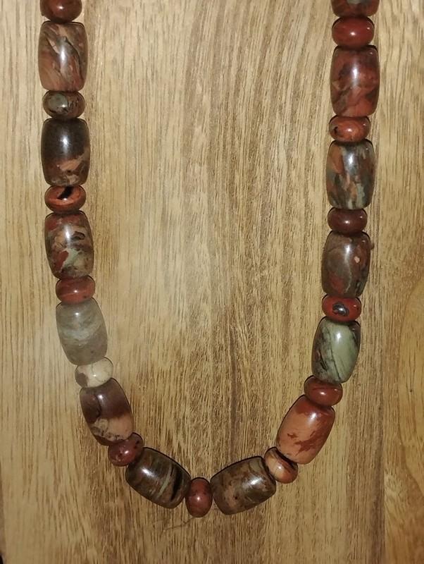 Jay King Sterling Beaded Multi Colored Jasper Necklace