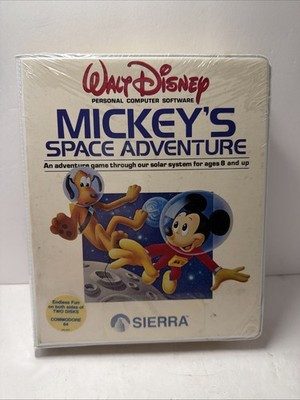 Mickey s Space Adventure Commodore 64 128 Sierra Walt Disney New Sealed