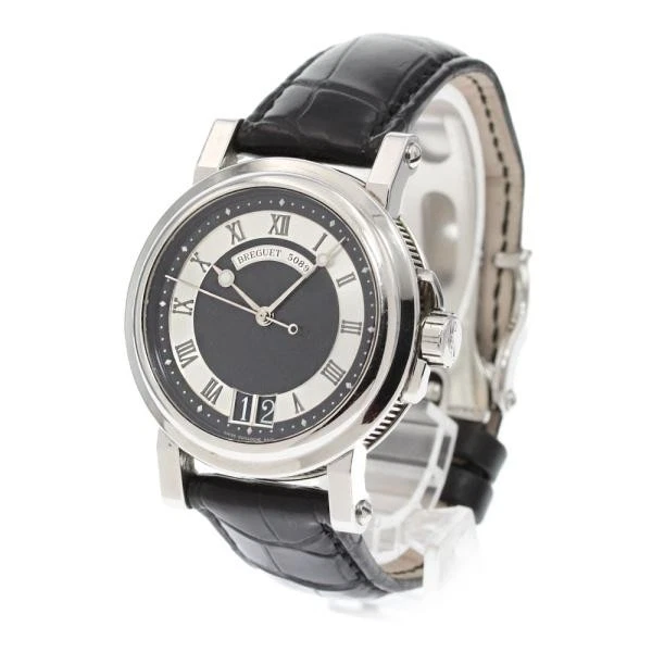Breguet — Breguet Marine 2 5817 40mm SS Black / Silver Dial Automatic Watch #C1510