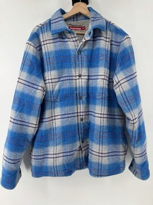 トップス Supreme lined flannel snap shirt Supreme Lined Flannel Snap Shirt Size Medium | eBay