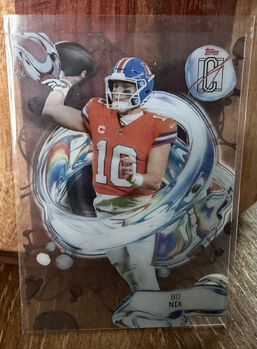 Topps 2025 Topps Signature Class Bo Nix Broncos Fluidity Insert #FL-8