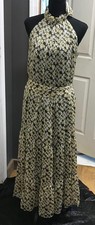 Banana Republic Sleeveless Dress Yellow Purple White Women’s Sz S – NEW