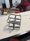 Vintage French Metal Bottle Carrier. 1930's