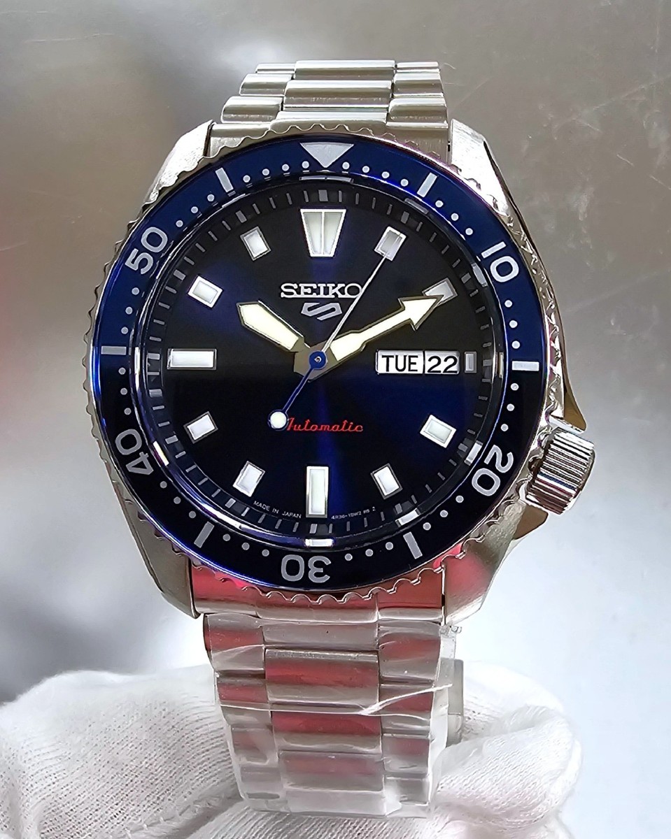 SEIKO 5 Sports SKX Automatic 42.5mm Black Dial SS Men's Watch