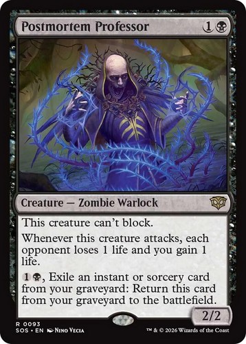 デリアン・フェル教授　foil3 Professor Dellian Fel (Borderless) FOIL Secrets of Strixhaven MINT